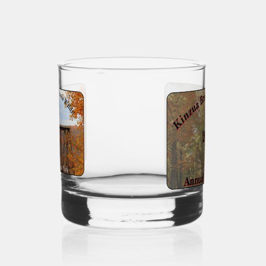 Kinzua Bridge State Park Herfst Festival Souvenir Whisky Glas (Links)