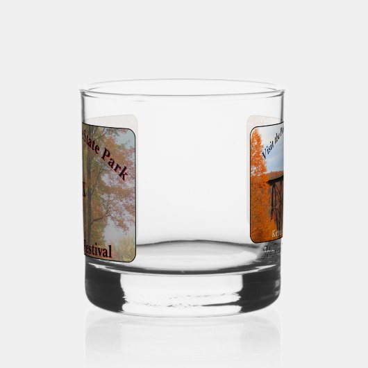 Kinzua Bridge State Park Herfst Festival Souvenir Whisky Glas (Rechts)