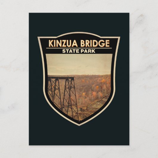 Kinzua Bridge State Park Pennsylvania  Briefkaart (Voorkant)