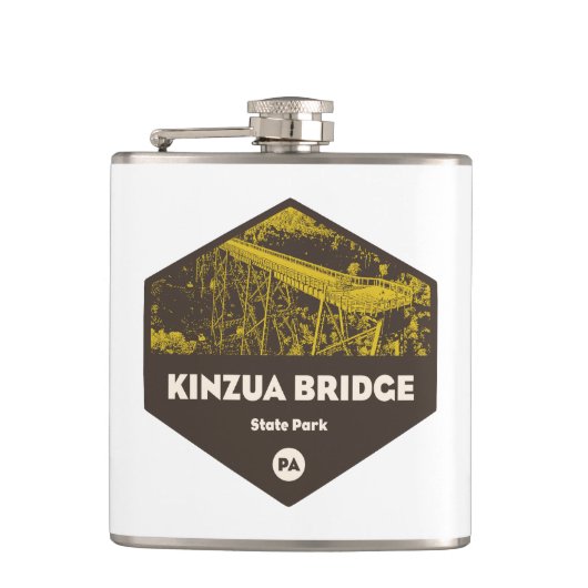 Kinzua Bridge State Park, Pennsylvania Heupfles (Voorkant)