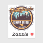 Kinzua Bridge State Park Pennsylvania Retro Badge Sticker (Vel)