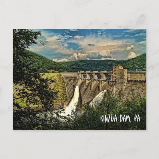 KINZUA DAM, PA BRIEFKAART (Voorkant)