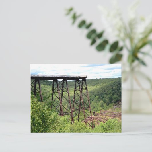 Kinzua Skywalk Bridge Briefkaart (Staand voorkant)