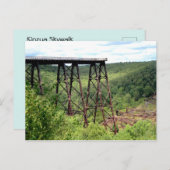 Kinzua Skywalk Bridge Briefkaart (Voorkant / Achterkant)