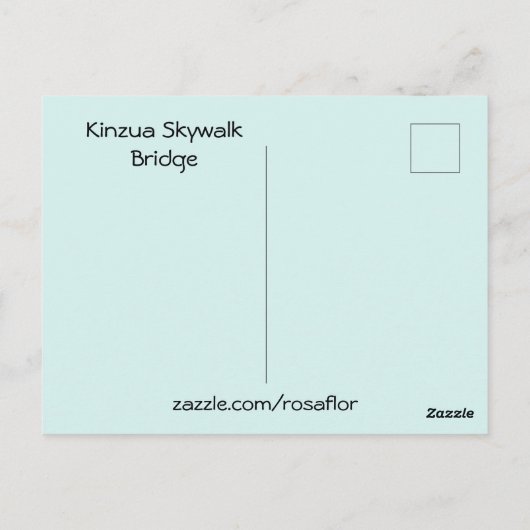 Kinzua Skywalk Bridge Briefkaart (Achterkant)