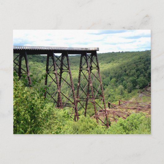 Kinzua Skywalk Bridge Briefkaart (Voorkant)
