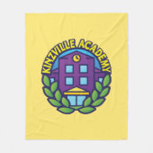 Kinzville Academy Logo Fleece Deken (Voorkant)