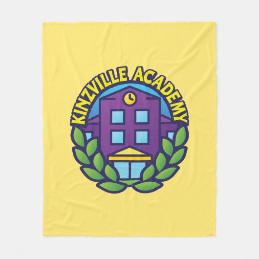 Kinzville Academy Logo Fleece Deken (Voorkant)