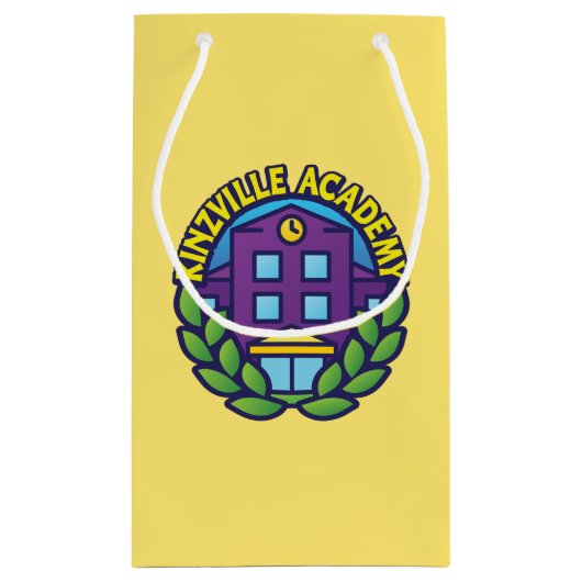 Kinzville Academy Logo Klein Cadeauzakje (Achterkant)