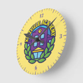 Kinzville Academy Logo Ronde Klok (Hoek)