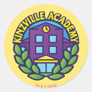Kinzville Academy Logo Ronde Sticker