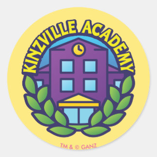Kinzville Academy Logo Ronde Sticker