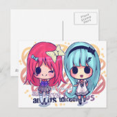 Kioko + Luly Briefkaart (Voorkant / Achterkant)