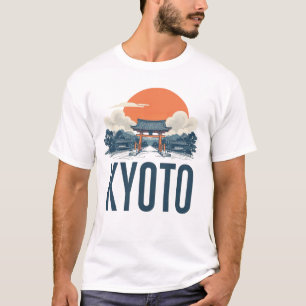 Kioto Skyline –  Japanse Torii & Sun T-shirt