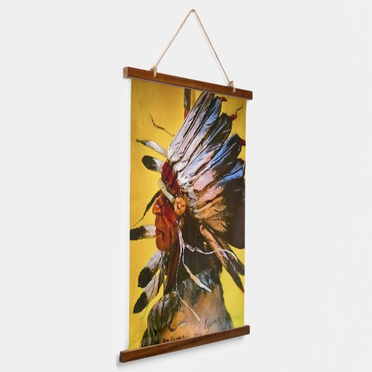Kiowa Chief  Hangend Wandkleed (Gebogen)