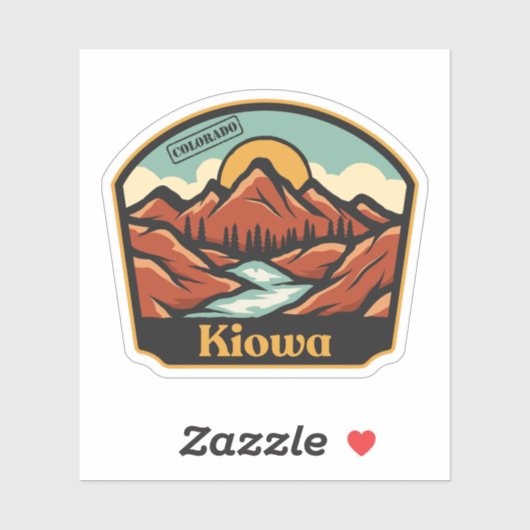 Kiowa, Colorado Sticker (Vel)