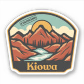Kiowa, Colorado Sticker (Voorkant)