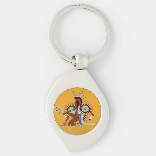 Kiowa Dancer Sleutelhanger (Voorkant)