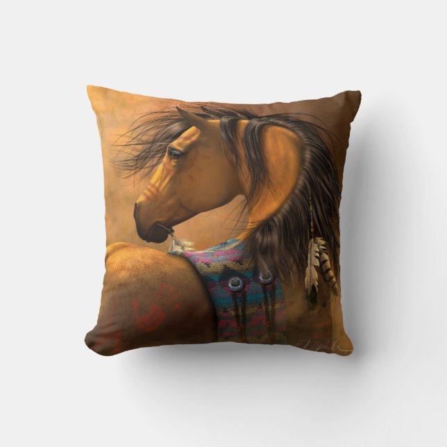 Kiowa Gold Designer Kussen (Voorkant)