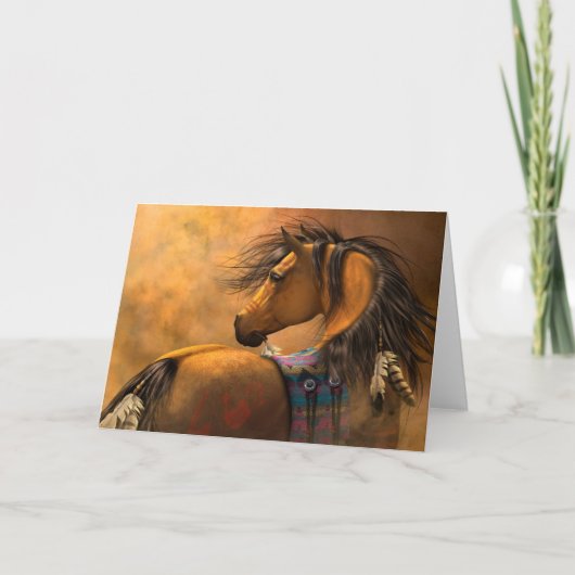 Kiowa Gouden Notecard Kaart (Voorkant)