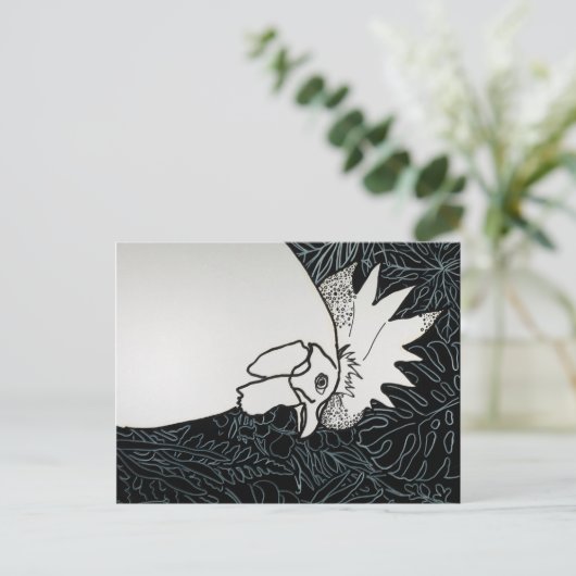 Kip 1 briefkaart (Staand voorkant)