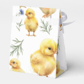 Kip 1e verjaardag Boerderij Verjaardag Bedankdoosjes (Achterkant)