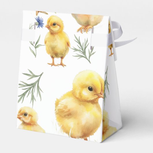 Kip 1e verjaardag Boerderij Verjaardag Bedankdoosjes (Achterkant)