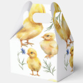 Kip 1e verjaardag Boerderij Verjaardag Bedankdoosjes (Achterkant)