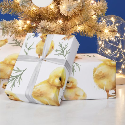 Kip 1e verjaardag Boerderij Verjaardag Cadeaupapier (Feestdagen)