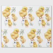 Kip 1e verjaardag Boerderij Verjaardag Cadeaupapier (Vlak)