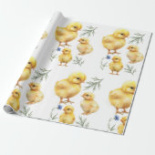 Kip 1e verjaardag Boerderij Verjaardag Cadeaupapier (Uitgerold)