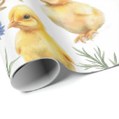 Kip 1e verjaardag Boerderij Verjaardag Cadeaupapier (Rol Hoek)