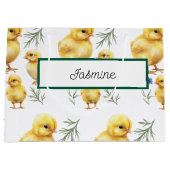 Kip 1e verjaardag Boerderij Verjaardag Groot Cadeauzakje (Voorkant)