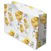 Kip 1e verjaardag Boerderij Verjaardag Groot Cadeauzakje (Achterkant Gekanteld)