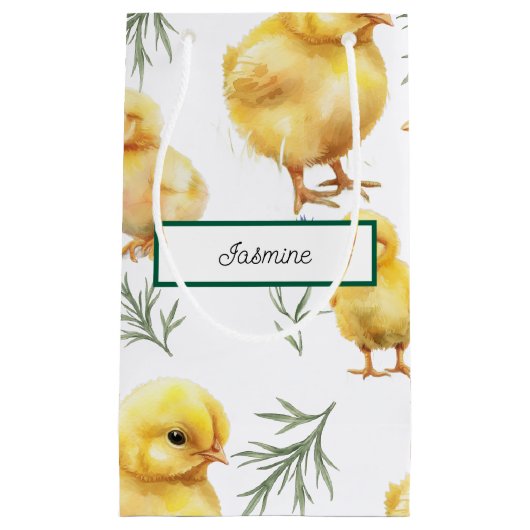 Kip 1e verjaardag Boerderij Verjaardag Klein Cadeauzakje (Voorkant)