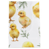 Kip 1e verjaardag Boerderij Verjaardag Medium Cadeauzakje (Achterkant)