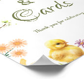 Kip 1e verjaardag Dit Kuiken cadeau en kaartje Poster (Hoek)