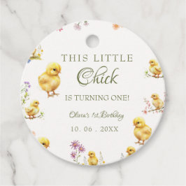 Kip 1e verjaardag Dit kuiken is één verjaardag Bedankjes Labels