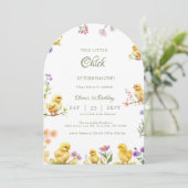 Kip 1e verjaardag Dit kuiken is één verjaardag Kaart (Staand voorkant)