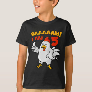 Kip 5e verjaardagsfeest boerderij kippen ren Cluck T-shirt