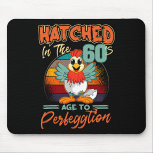 Kip 60ste verjaardag Perfeggtion Chick Rnyard Verr Muismat