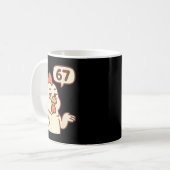 Kip 67 Meme Zes Zeven Grappig Gen Alpha Koffiemok (Voorkant links)