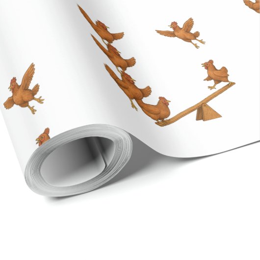 Kip acrobaten Inpakpapier (Rol Hoek)