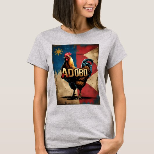 Kip Adobo Pinoy Pride Vlag T-Shirt (Voorkant)