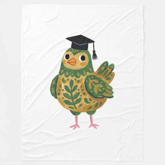 Kip Afstudeermuts Deken – Folk Art Design (Voorkant)