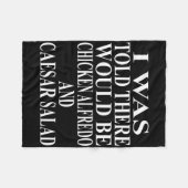 Kip Alfredo Kleding Geweldig Grappig Caesar Salade Fleece Deken (Voorkant (Horizontaal))