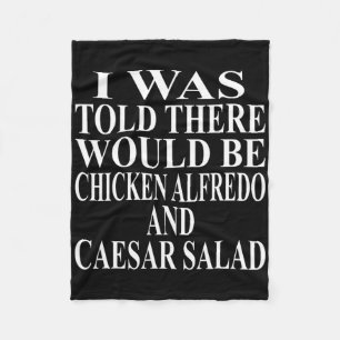 Kip Alfredo Kleding Geweldig Grappig Caesar Salade Fleece Deken