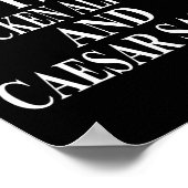 Kip Alfredo Kleding Geweldig Grappig Caesar Salade Poster (Hoek)