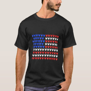 Kip Amerikaanse Vlag Kippen Boerderij Boeren Boer T-shirt