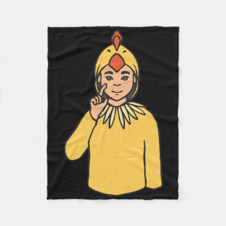 Kip Asl Hand Gebaar Dove Gehoorverlies Bewustzijn Fleece Deken
